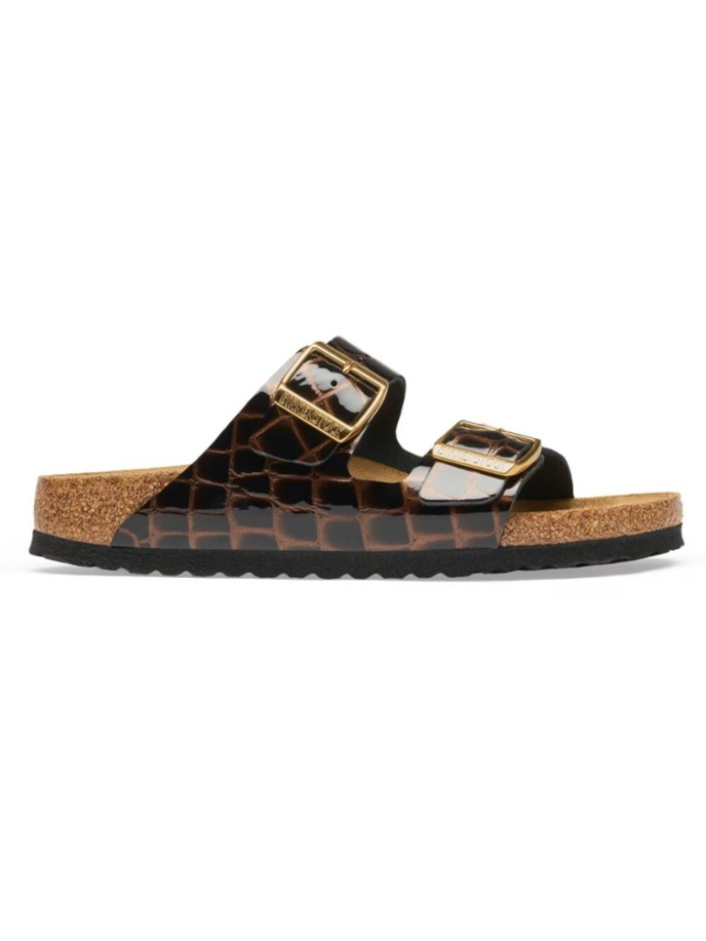 Birkenstock Unisex Arizona Leather Sandal – Black Emboss